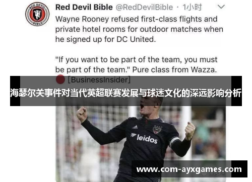 海瑟尔关事件对当代英超联赛发展与球迷文化的深远影响分析 海瑟尔关事件对当代英超联赛发展与球迷文化的深远影响分析