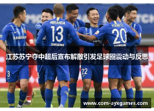 江苏苏宁夺中超后宣布解散引发足球圈震动与反思 江苏苏宁夺中超后宣布解散引发足球圈震动与反思